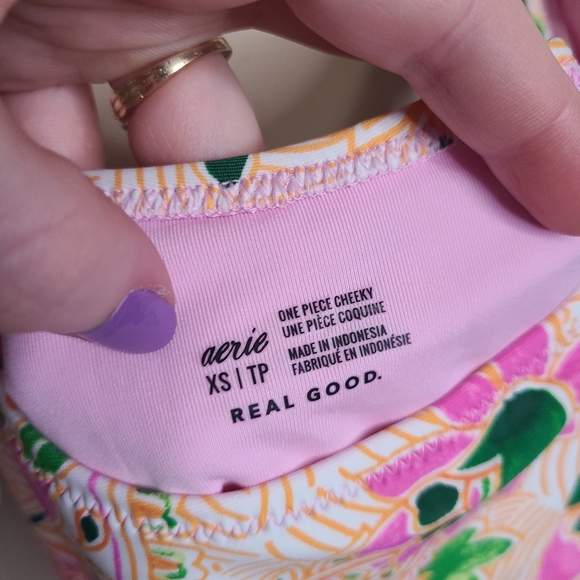 Aerie One Piece Cheeky Cutout Floral Swimsuit - Picture 5 of 9